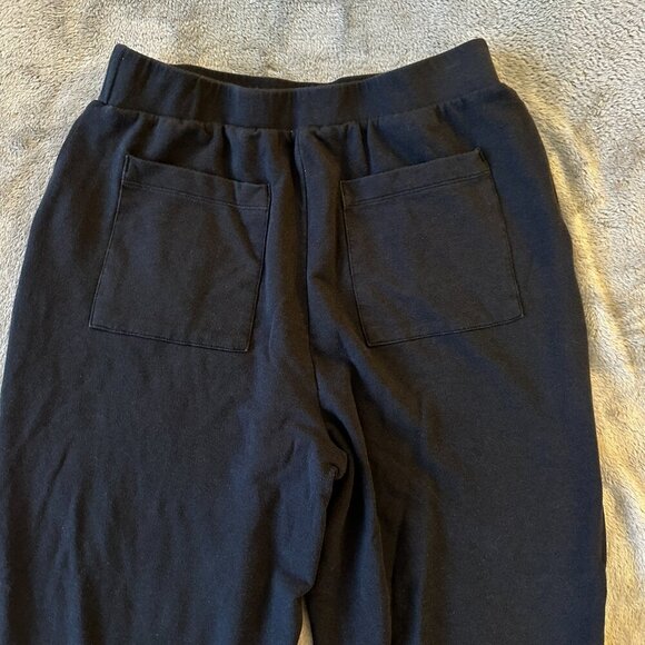 Daily Ritual Terry Cotton Modal Barrel Jogger Pants Black Women's MEDIUM - Picture 10 of 10